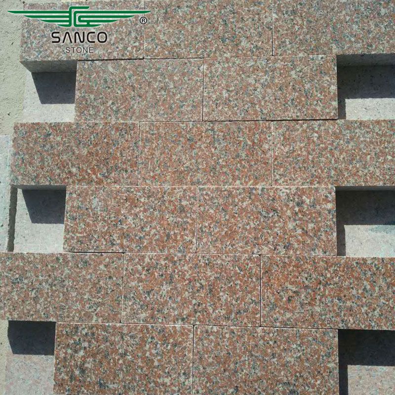 Red Granite Bricks Popular in Russia