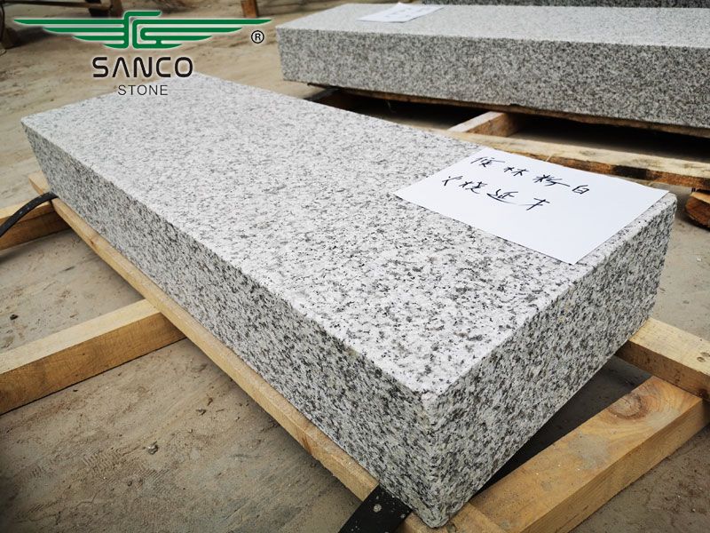 Ivory White Outdoor Granite Steps Block