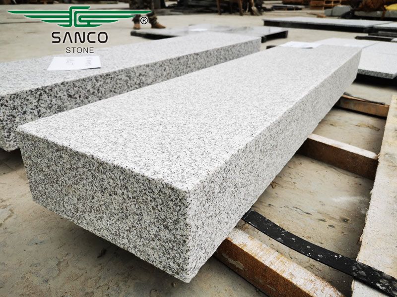 Ivory White Outdoor Granite Steps Block