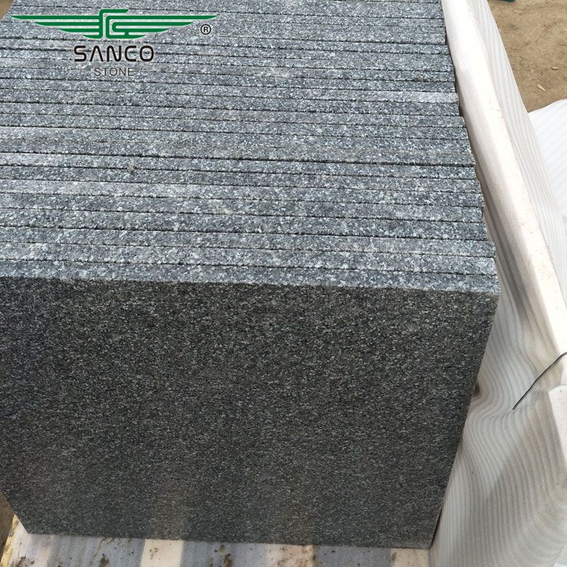 Cara Grey Granite Tiles Flamed Finish