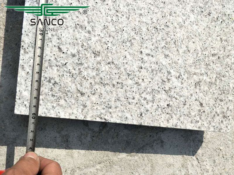 Royal White Granite Flamed Tiles