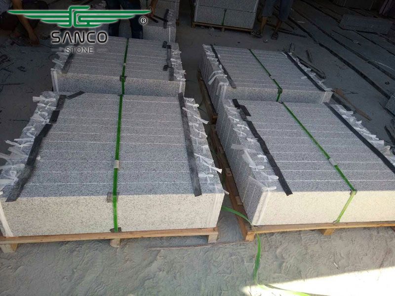 Light Grey Granite Kerb Stones