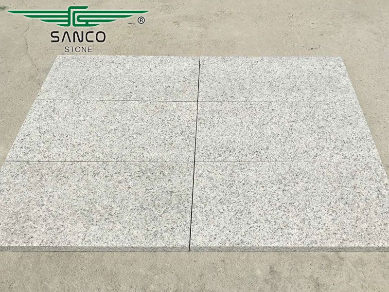 Royal White Granite Flamed Tiles