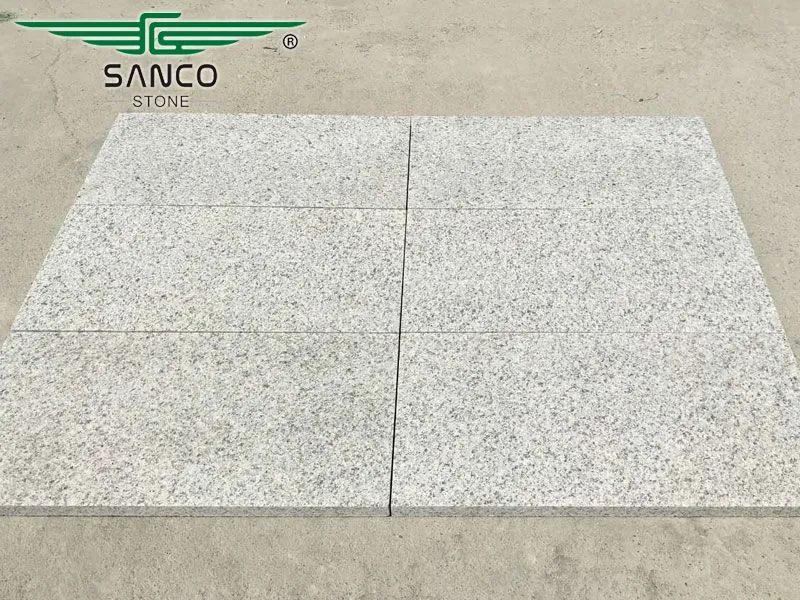 Royal White Granite Flamed Tiles