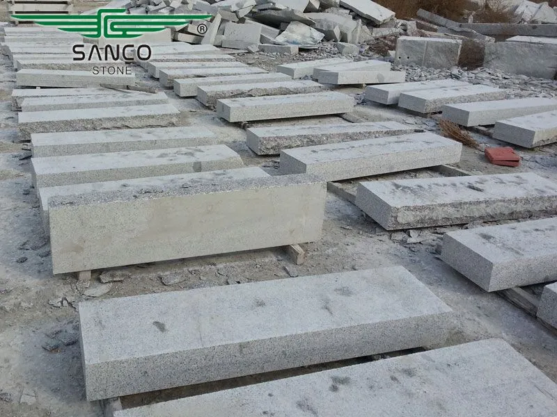 G341 Light Grey Granite Front Steps