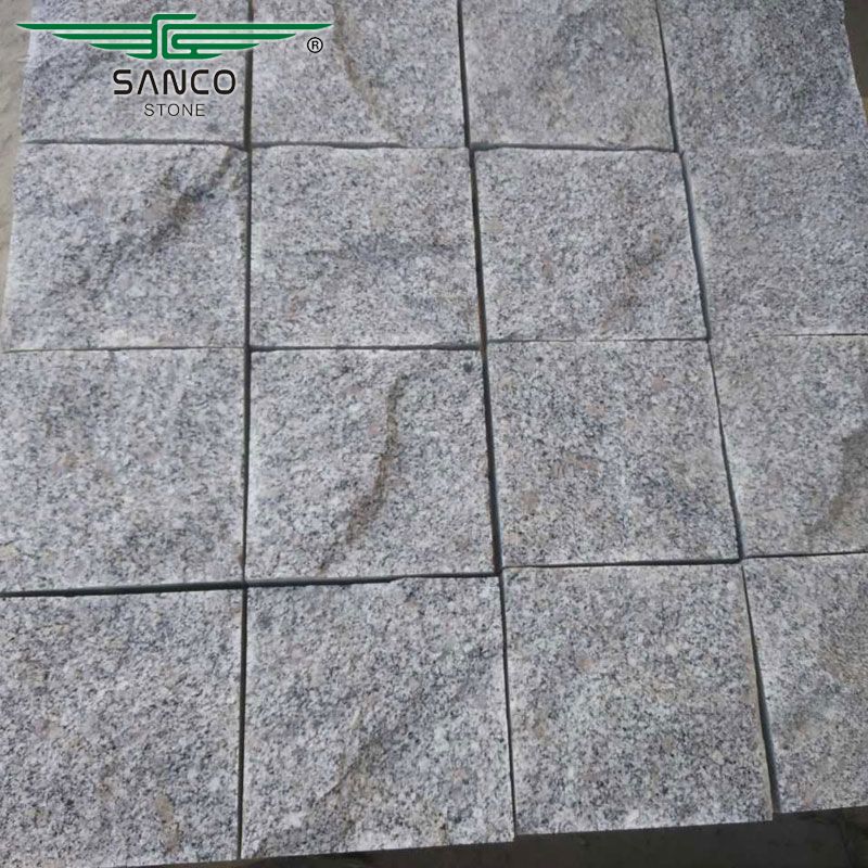 Speckled Grey Granite Setts in Natural Cropped