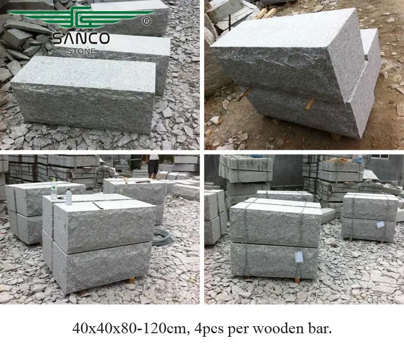 G341 Grey Granite Retaining Wall Stone