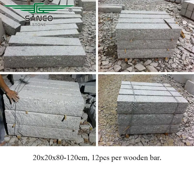 G341 Grey Granite Retaining Wall Stone