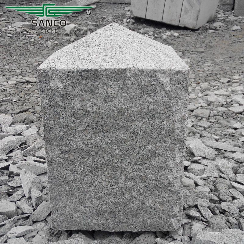 Granite Paving Car Stop Barriers Parking Stone