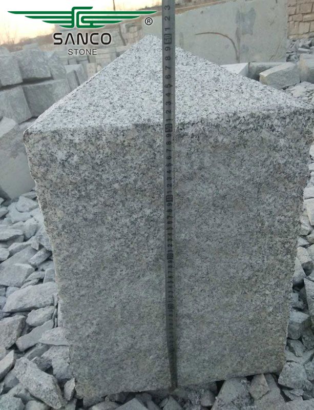 Granite Paving Car Stop Barriers Parking Stone