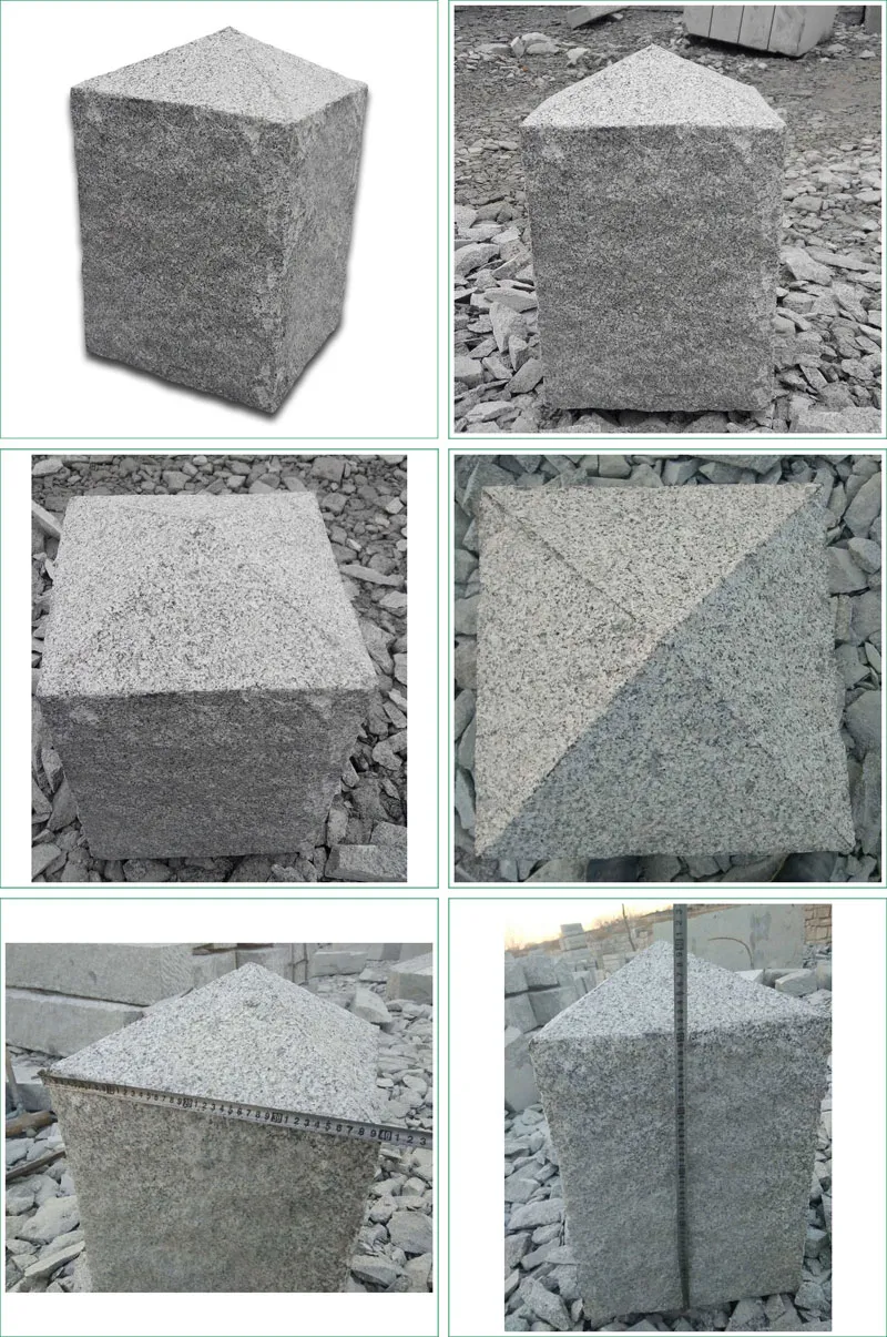 Granite Paving Car Stop Barriers Parking Stone