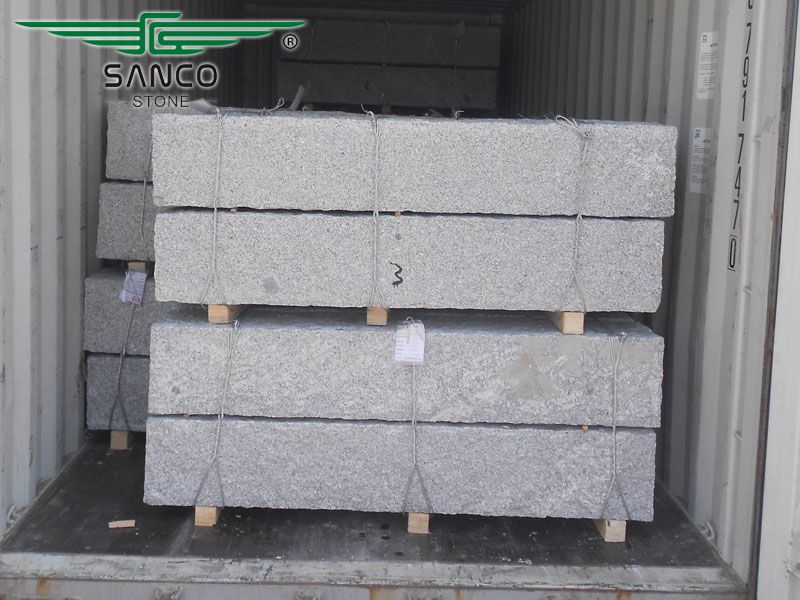 Light Grey Granite G341 Garden Square Pole