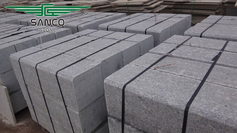 Grey Granite Block Curb for Italy