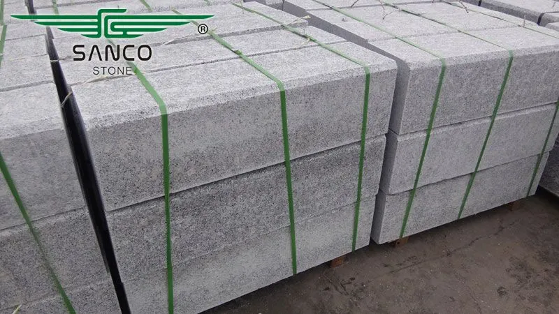 Grey Granite Block Curb for Italy