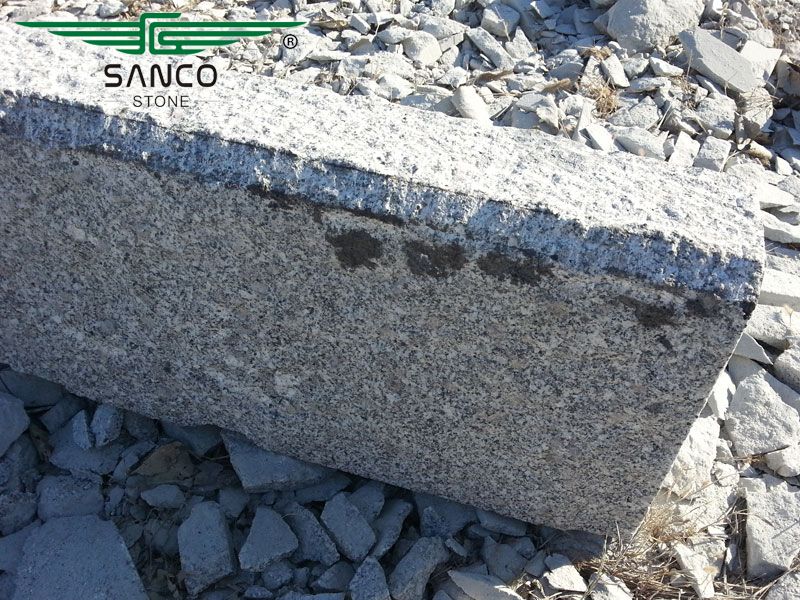 Light Grey Granite Curb Stones with Chanfer