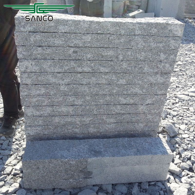 Norwegian Style Stone Curb Light Grey Granite