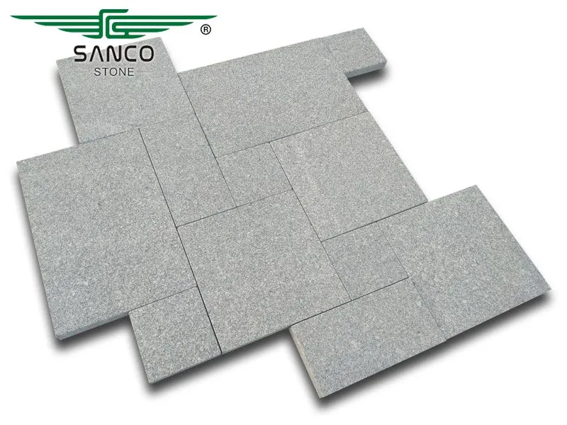 G343A Sliver Gray Granite Pavers