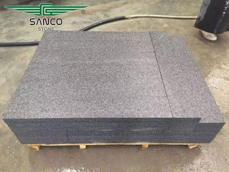 Piano Black Gray Granit Pflastersteine