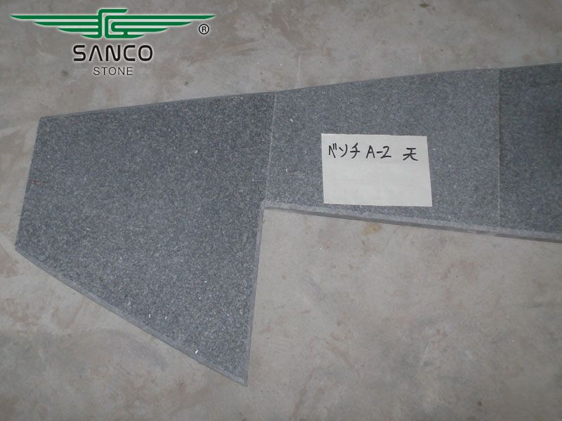 Irregular Gray Granite Stone Wall Caps