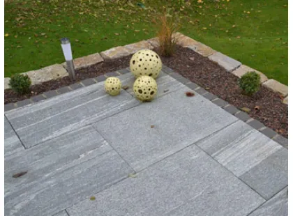 A Delicate Garden Decorated with Fantasy Gray Granite