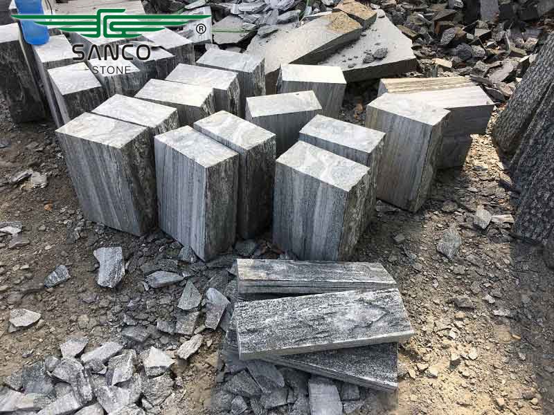 Fantasy Grey Granite Garden Wall Blocks