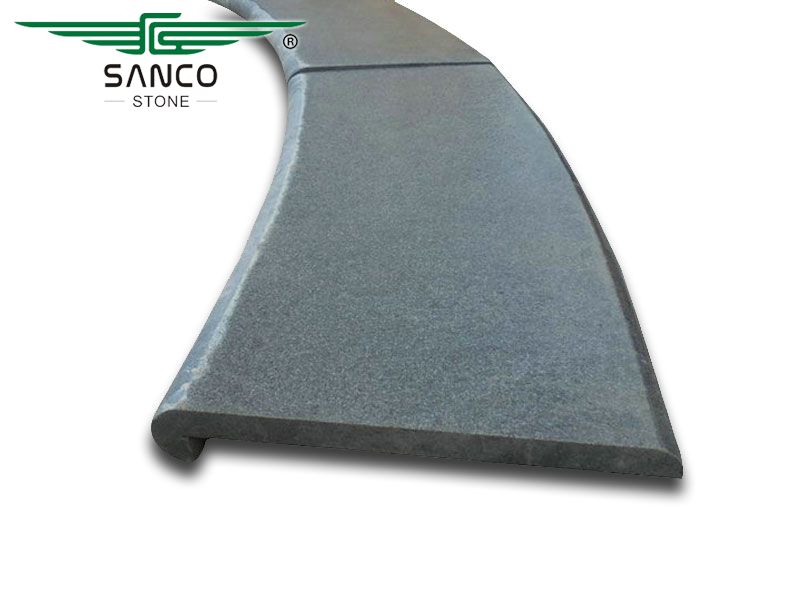 G654 Dark Grey Granite Pool Coping Stones