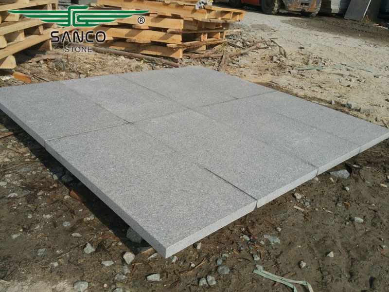 Authentic G654 Granite Flamed Tiles for Paves