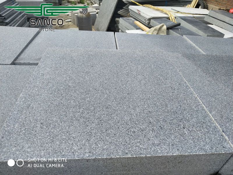 Honed Granite Floor Tile G654 Dark Grey