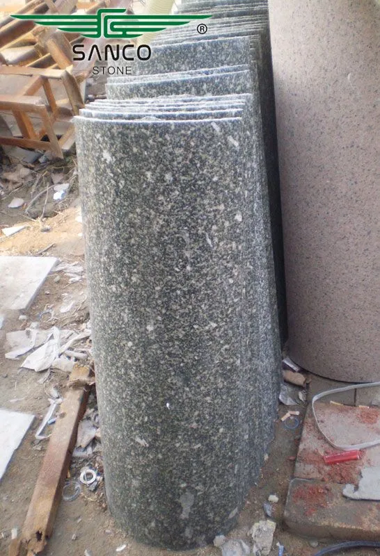 Locust flower Green Granite Curved Column Tiles