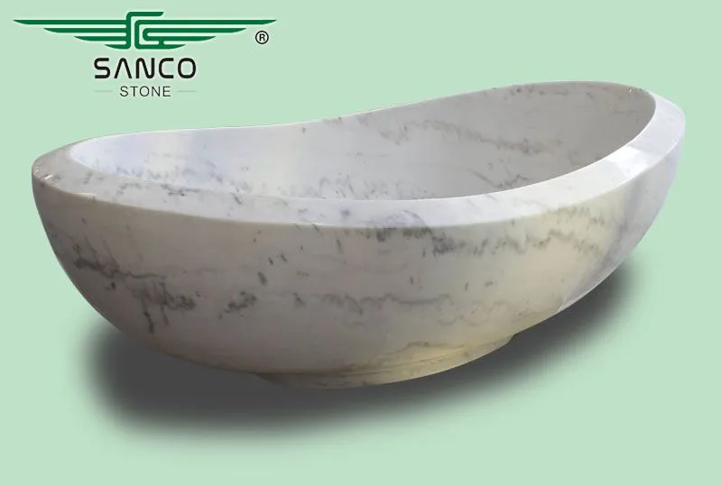 Factory Outlet China Bianco Carrara Marble Tubs