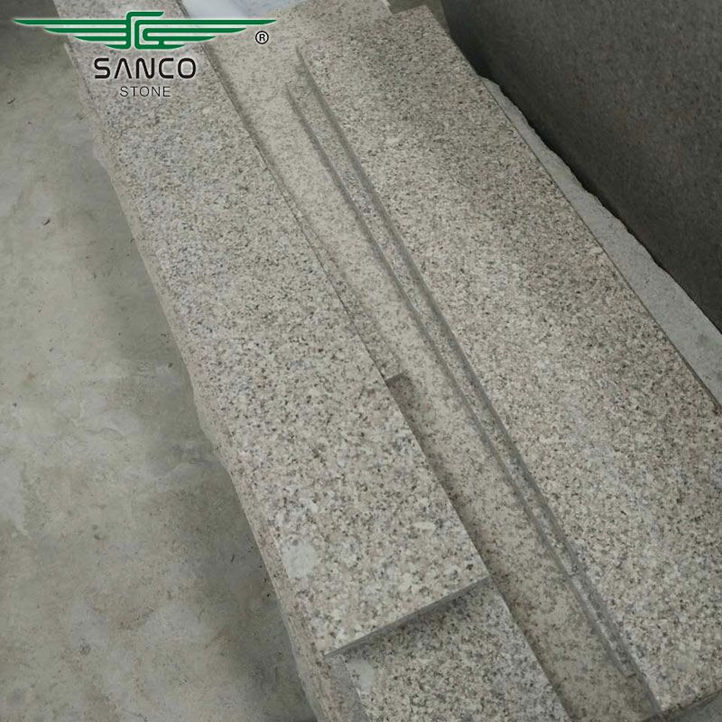 China Light Beige Granite Stone Stairs