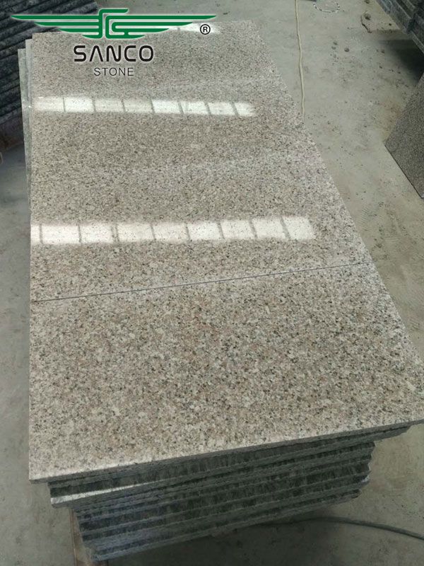 China Light Beige Granite Stone Stairs