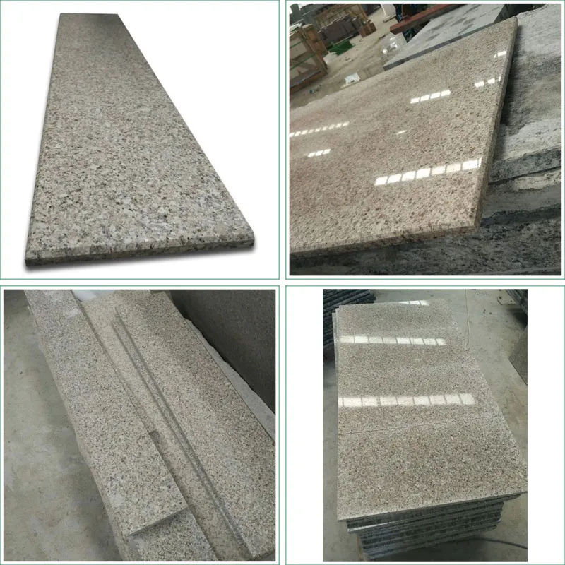 China Light Beige Granite Stone Stairs