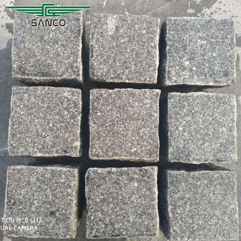 Medium Grey Granite Cobbles Cube Stones