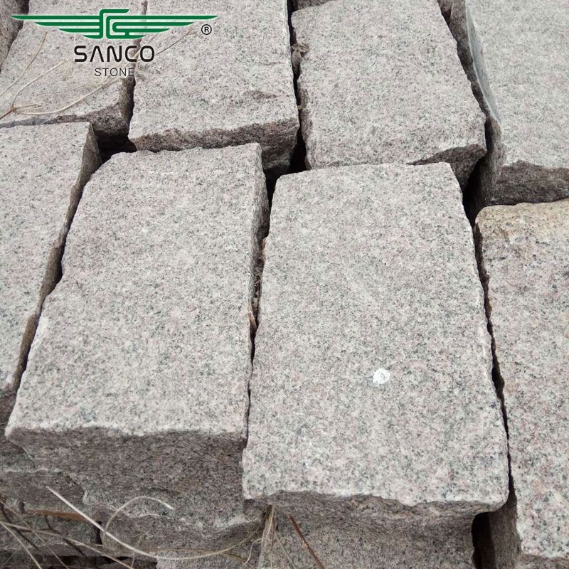 G354 Red Granite Cobblestone Price Split Cube