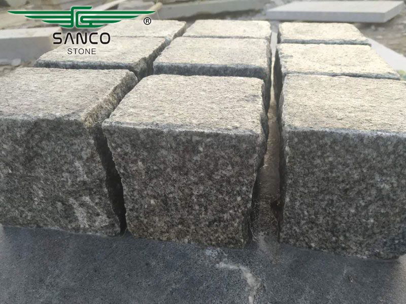 Medium Grey Granite Cobbles Cube Stones