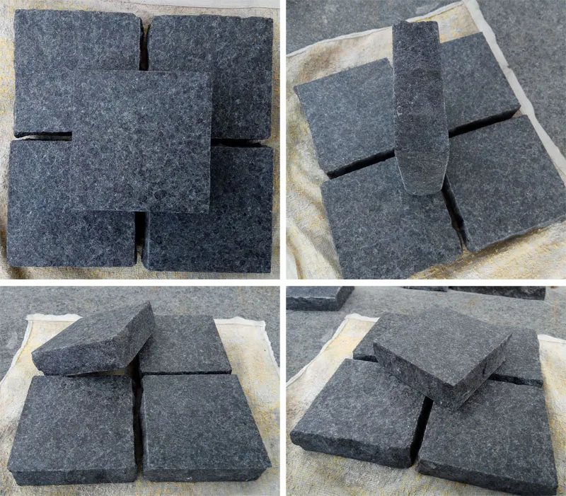 Natural Black Stone Paving Slabs