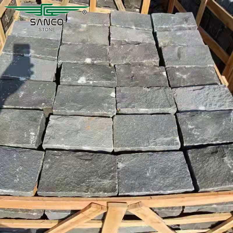 Black Basalt Cobblestone Paving Stone For Sale