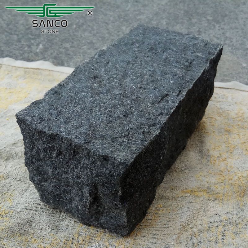 Black Granite Cobble Stone