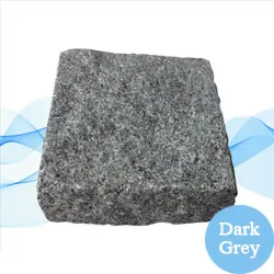 Medium Grey Granite Cobbles, Cube Stones