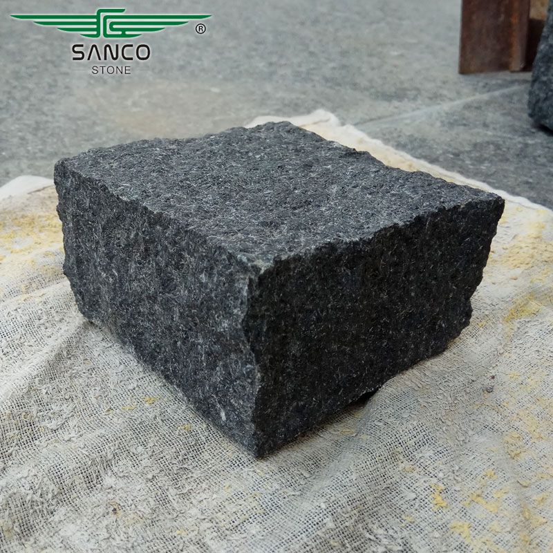 Black Granite Cobble Stone