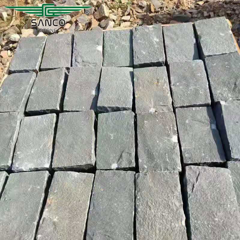 Black Basalt Cobblestone Paving Stone For Sale