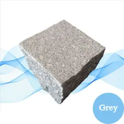 Medium Grey Granite Cobbles, Cube Stones