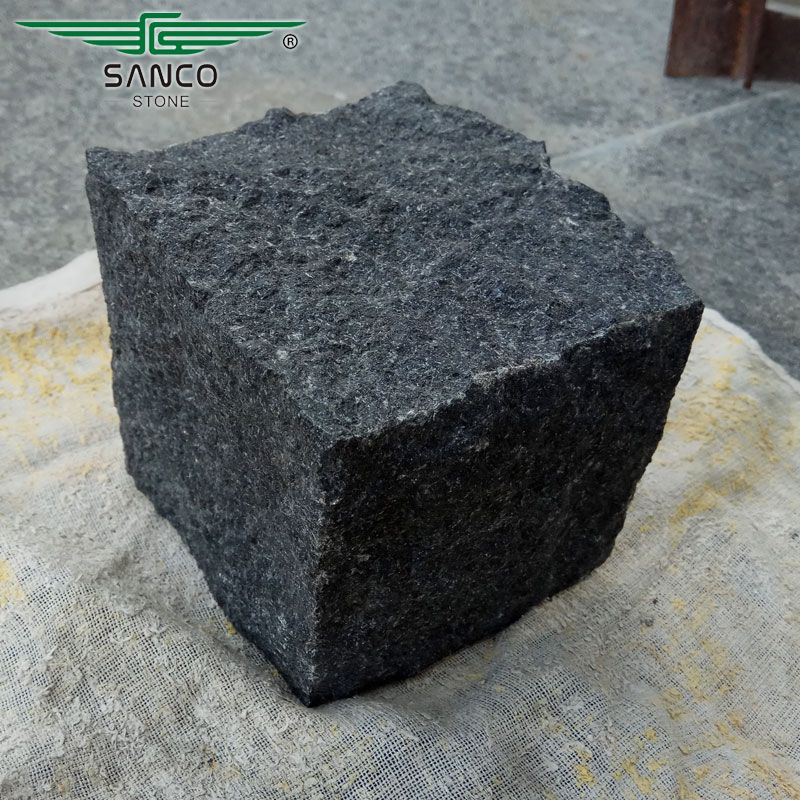 Black Granite Cobble Stone