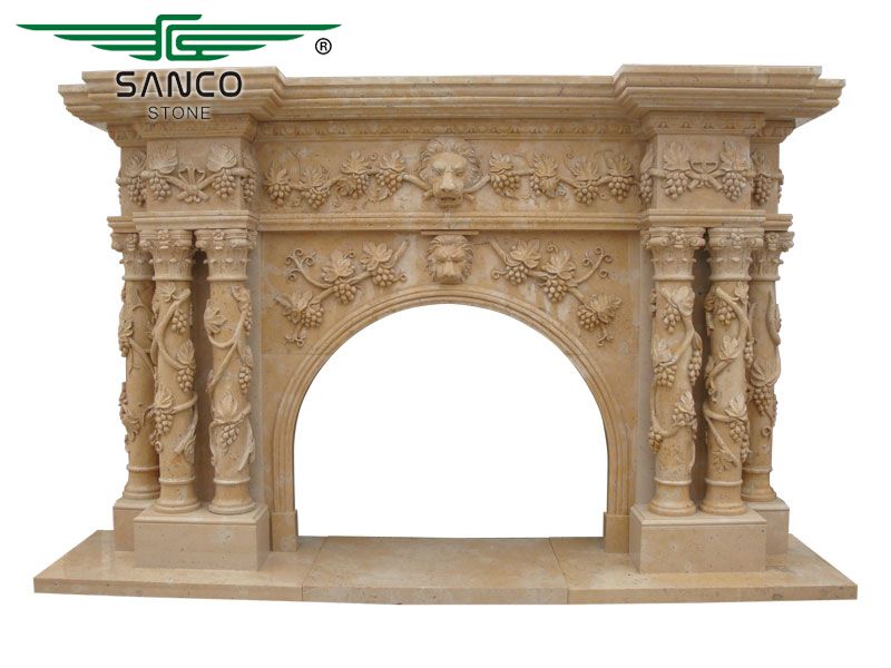 Luxury Indoor Outdoor Decoration Marble Fireplace Surround