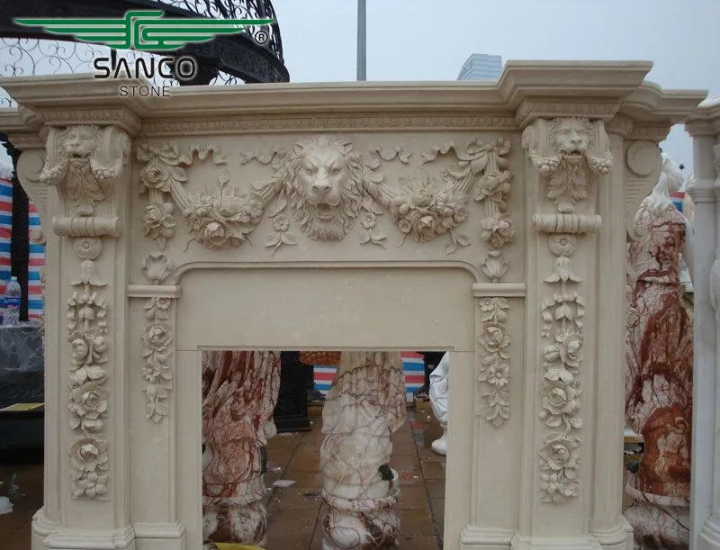 European Home Fireplace Mantel Frame