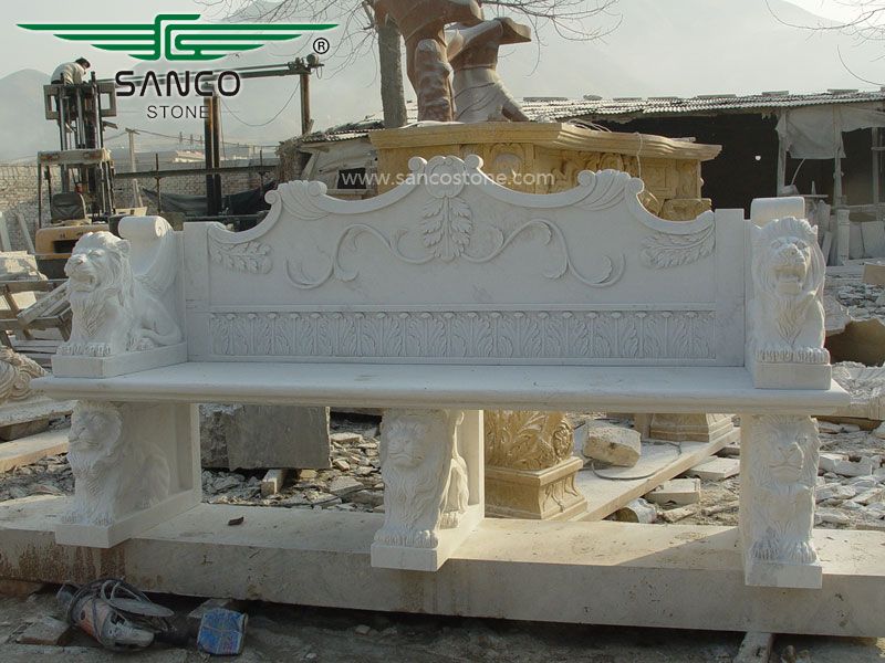 Marble Garden Outdoor Benches For Sale