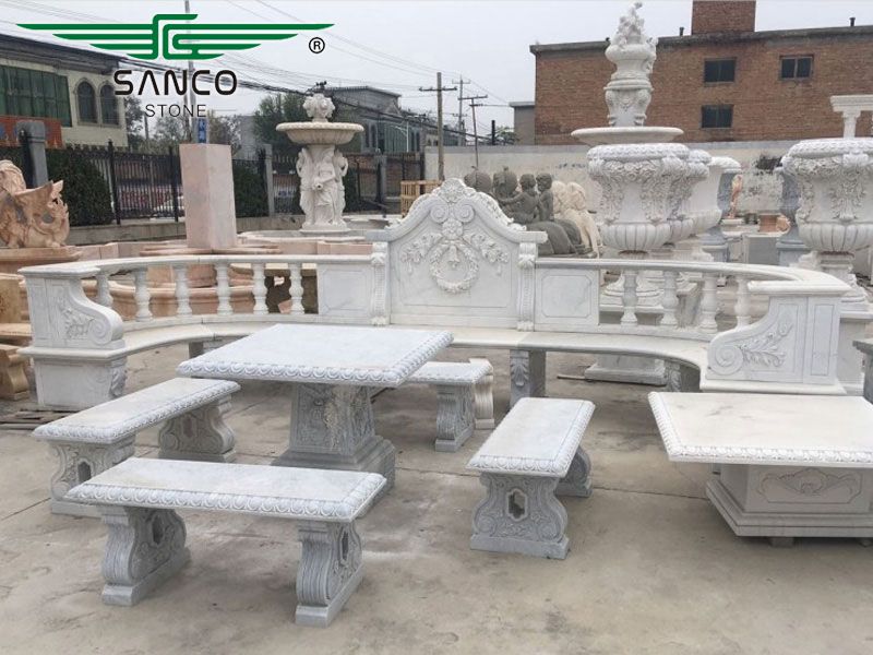 Garden Furniture Table Set Outdoor Bench Table