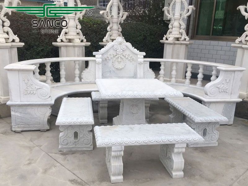 Garden Furniture Table Set Outdoor Bench Table