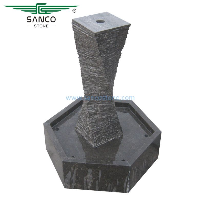 Bluestone Fountain with Pot